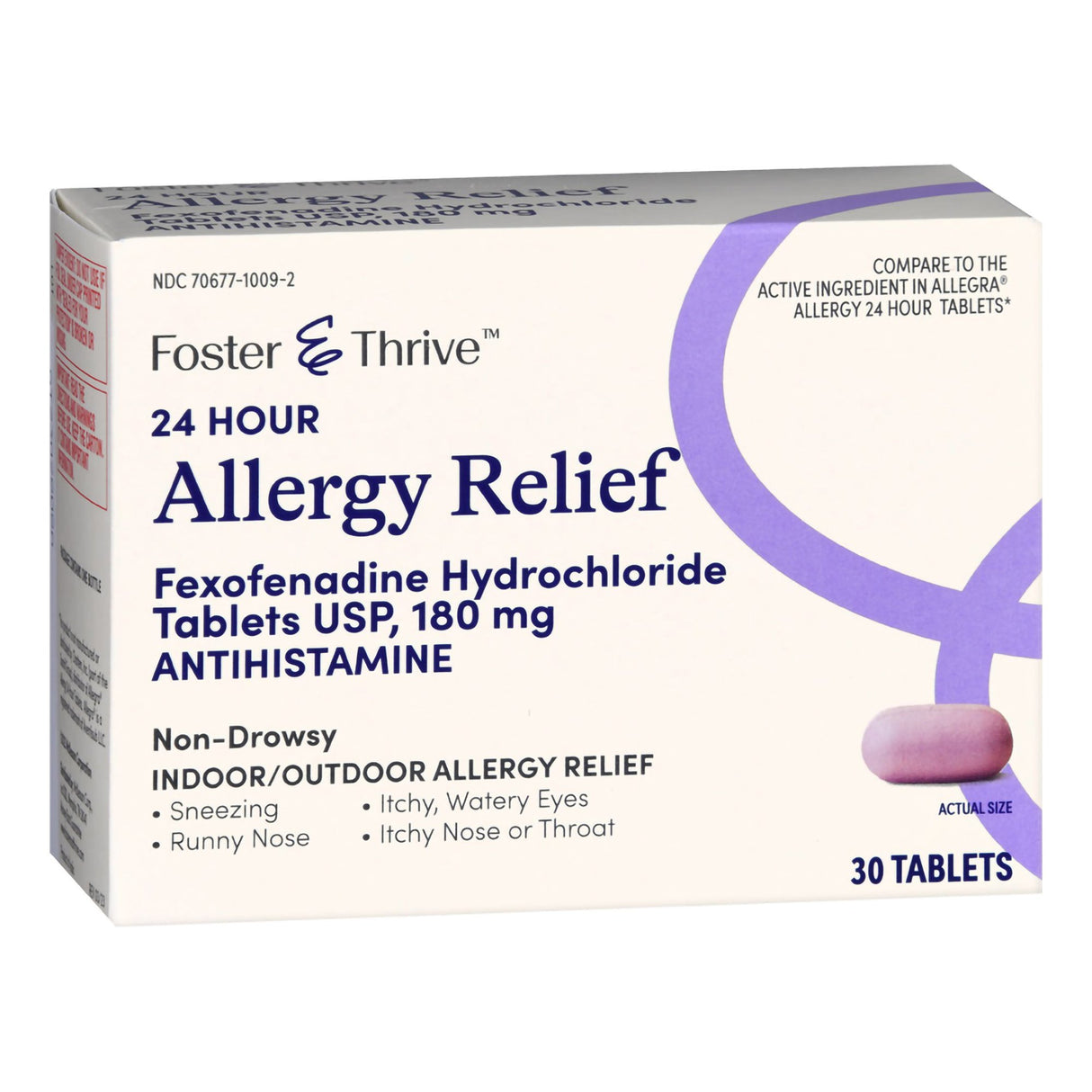 Allergy Relief Foster & Thrive 180 mg Strength Tablet 30 per Box