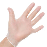 Exam Glove Halyard Large NonSterile Vinyl Standard Cuff Length Smooth White Not Rated