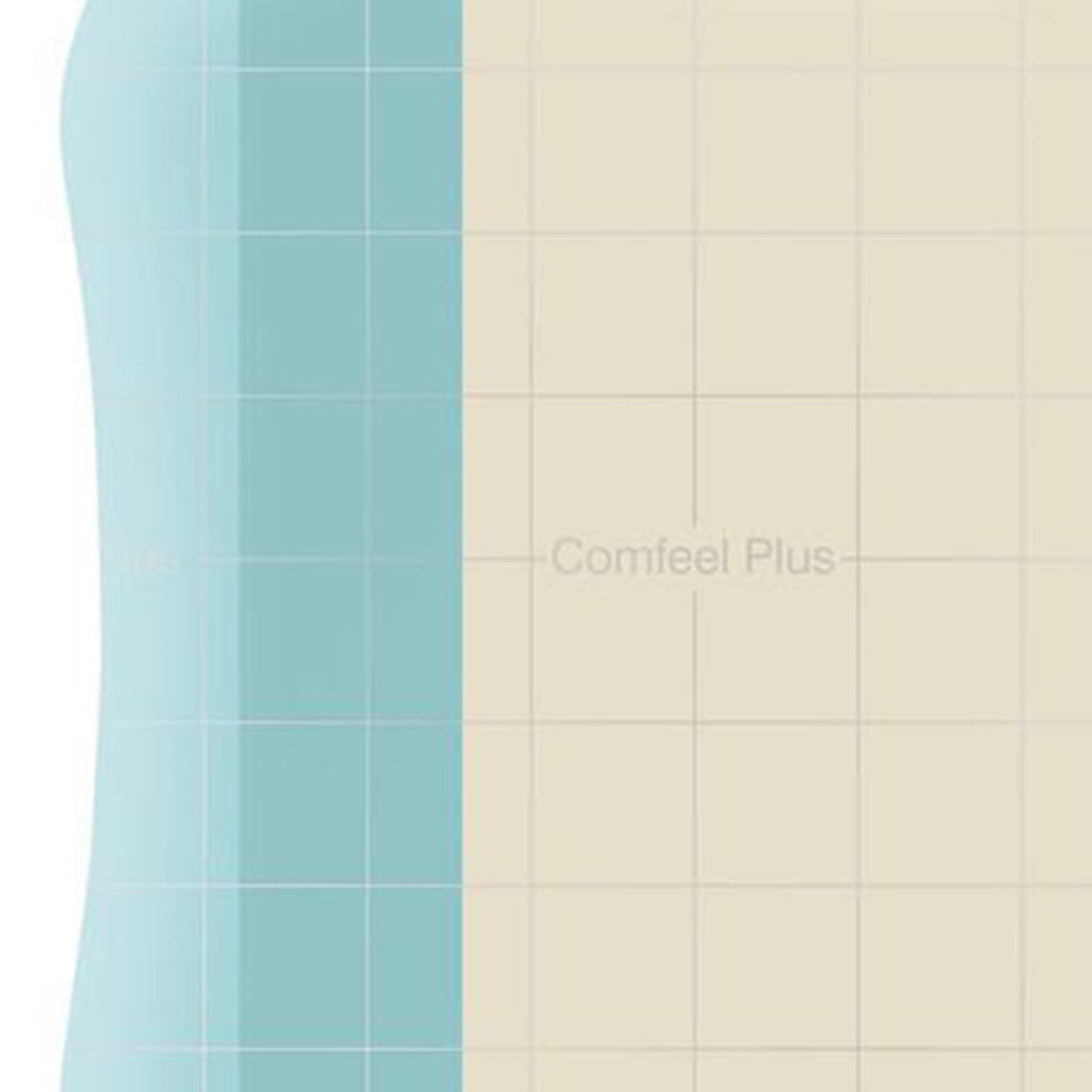 Hydrocolloid Dressing Comfeel Plus Film Backing 4 X 4 Inch Square Hydrocolloid / Sodium Carboxymethylcellulose (CMC) / Film