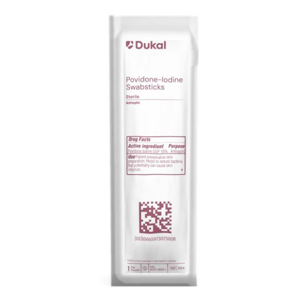 Impregnated Swabstick Dukal 10% Strength Povidone-Iodine Individual Packet Sterile