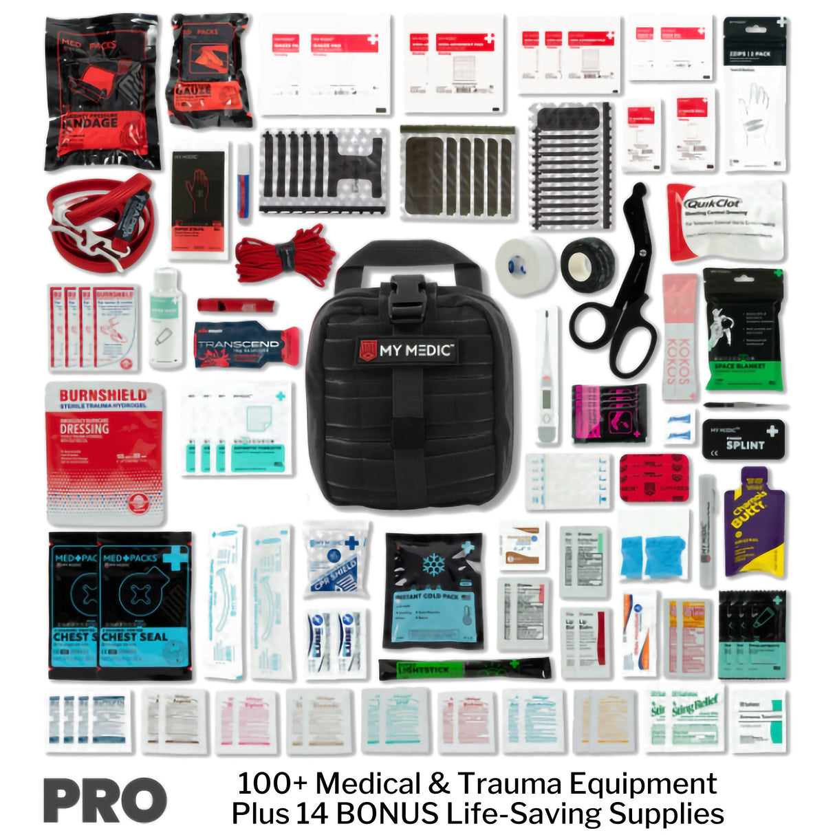 First Aid Kit My Medic MYFAK Pro Black Nylon Bag