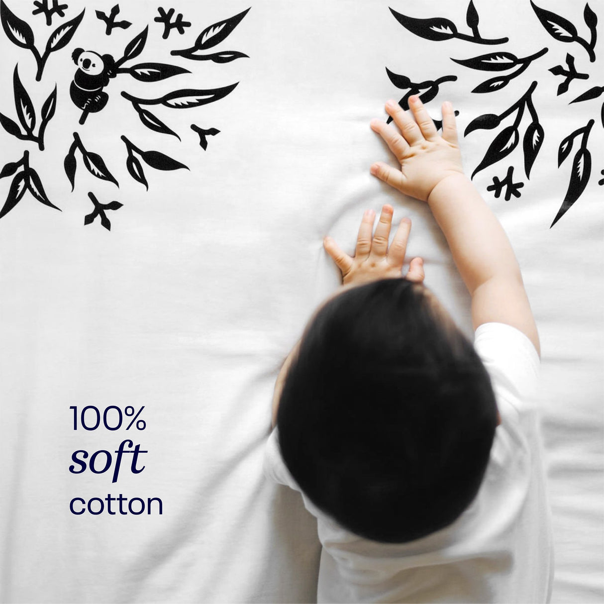 Crib Sheet Nanit Smart Fitted Sheet 27.5 X 52 Inch Grey / Geometric Cotton 100% Reusable
