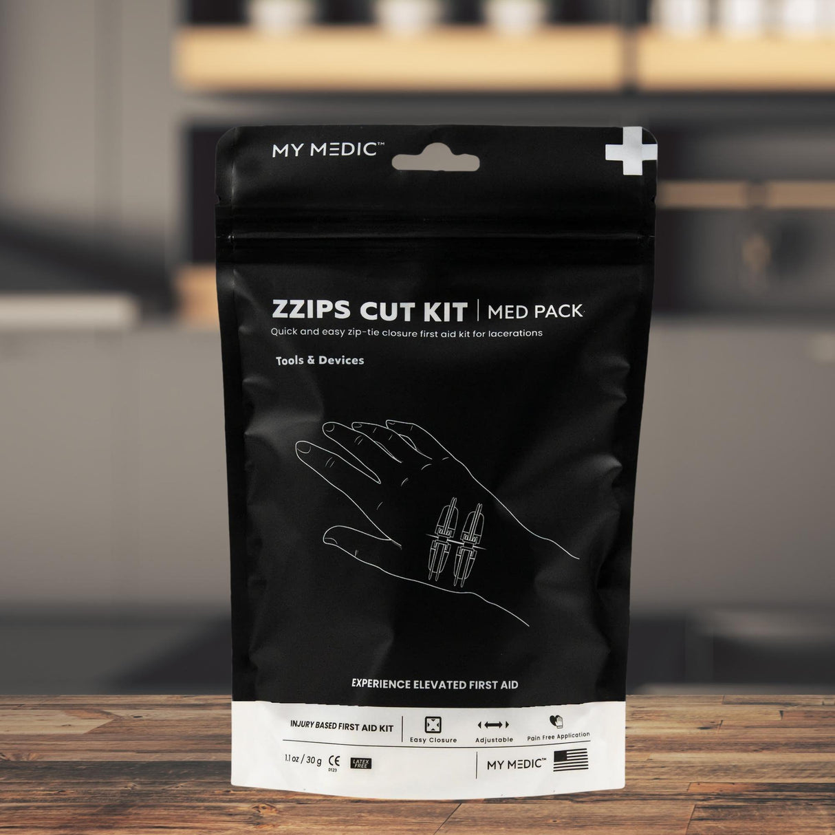 First Aid Kit My Medic MED PACKS ZZIPS Cut Kit Plastic Pouch