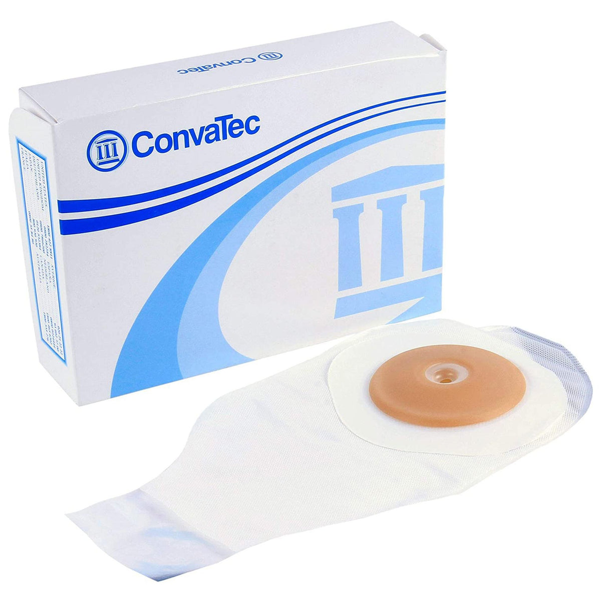 Colostomy Pouch ActiveLife One-Piece System 12 Inch Length Flat, Pre-Cut 1 Inch Stoma Drainable