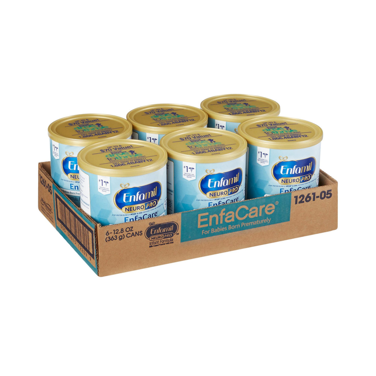 Infant Formula Enfamil NeuroPro EnfaCare Unflavored 13.6 oz. Can Powder Milk-Based Premature
