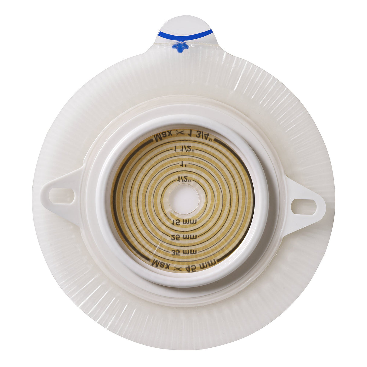 Ostomy Barrier Assura2 Trim to Fit, Extended Wear Silicone Based Adhesive 50 mm Flange Red Code System Synthetic Resin 3/8 to 1-3/4 Inch Opening 2 Inch Diameter