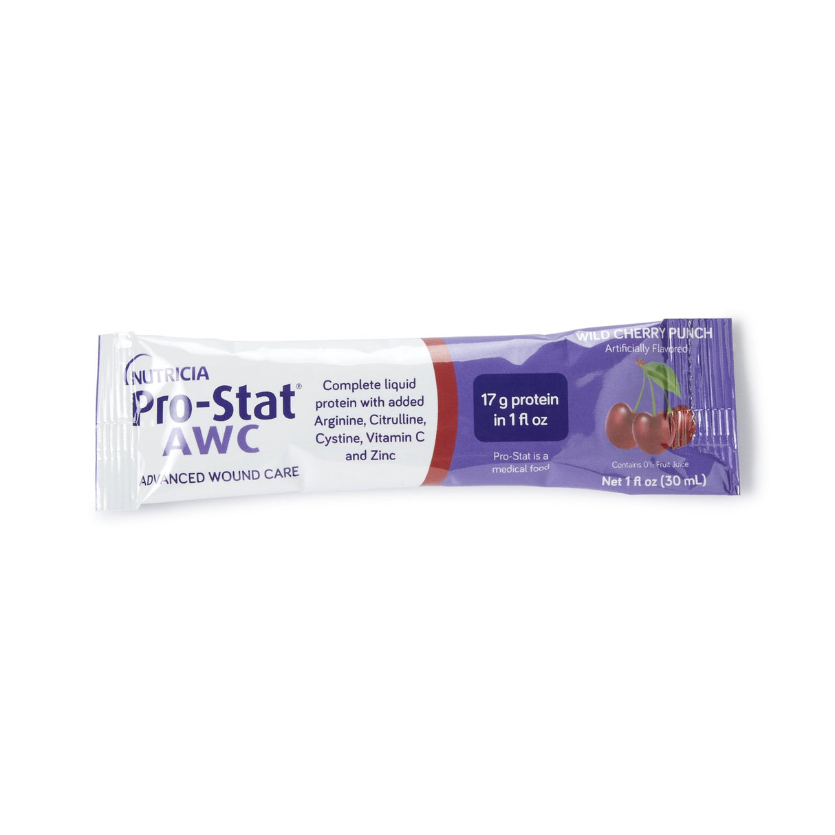 Oral Supplement Pro-Stat AWC Wild Cherry Punch Flavor Liquid 1 oz. Individual Packet