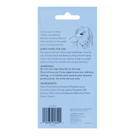 Eyelid Cleanser Foster & Thrive 30 per Box Wipe