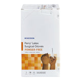 Surgical Glove McKesson Perry Size 6 Sterile Latex Standard Cuff Length Smooth Brown Not Chemo Approved
