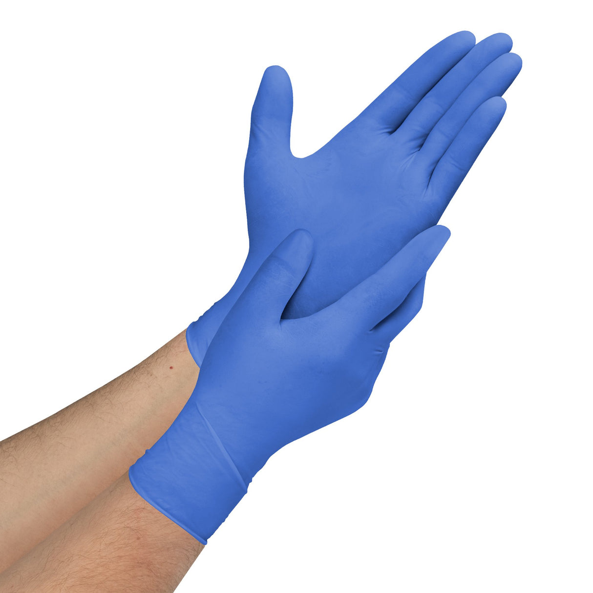 Exam Glove CareStock Large NonSterile Nitrile Standard Cuff Length Textured Fingertips Blue Chemo Tested