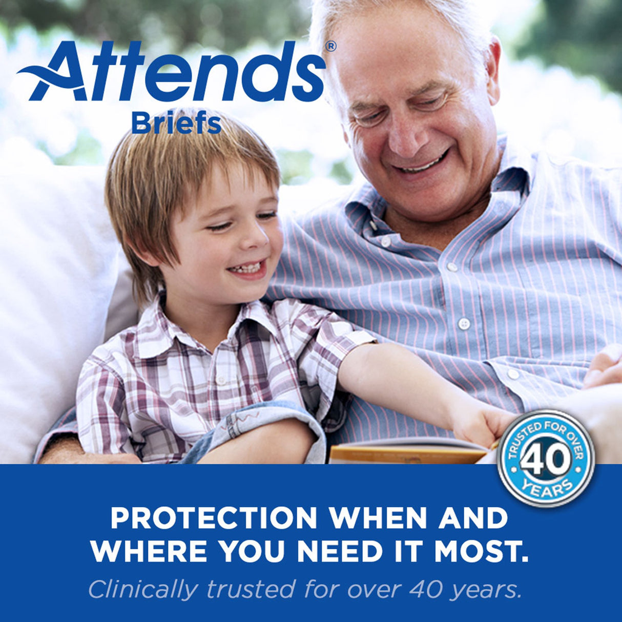 Unisex Youth Incontinence Brief Attends Small Disposable Heavy Absorbency