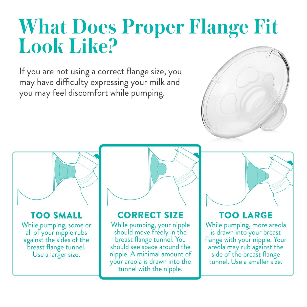 Flange System Evenflo AdvancedFit For Evenflo Advanced Double Electric Breast Pump