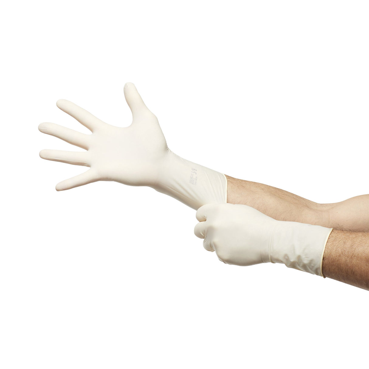 Surgical Glove GAMMEX Non-Latex Sensitive Size 7 Sterile Polychloroprene Standard Cuff Length Micro-Textured Cream Chemo Tested