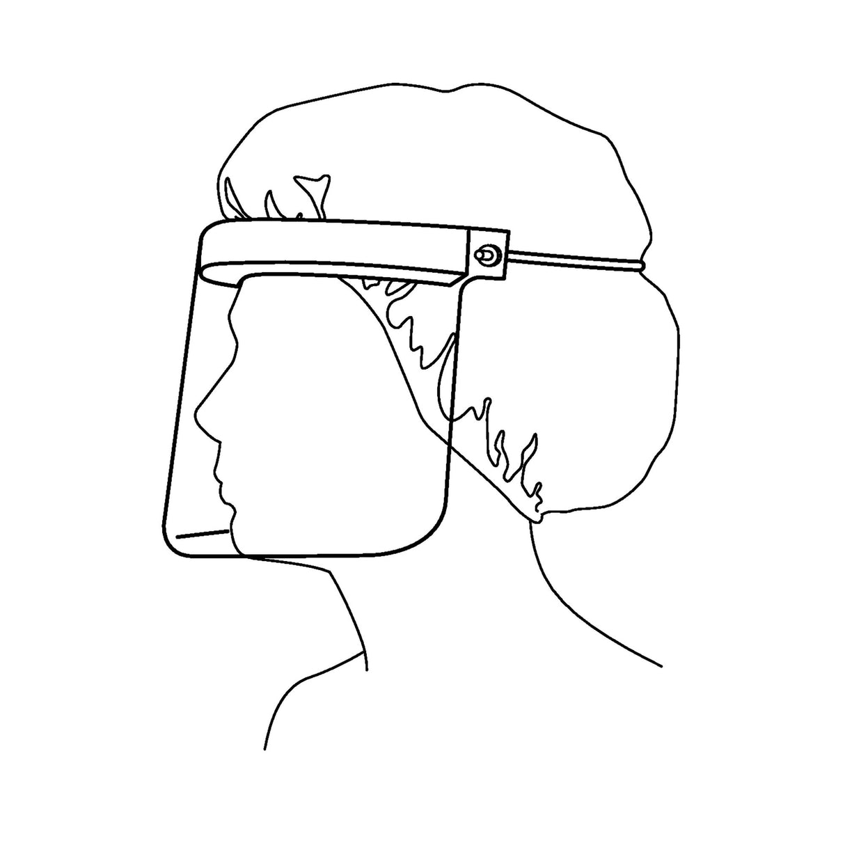 Face Shield Halyard One Size Fits Most 3/4 Length Anti-fog Disposable NonSterile