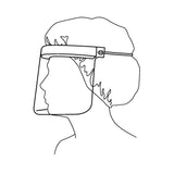 Face Shield Halyard One Size Fits Most 3/4 Length Anti-fog Disposable NonSterile