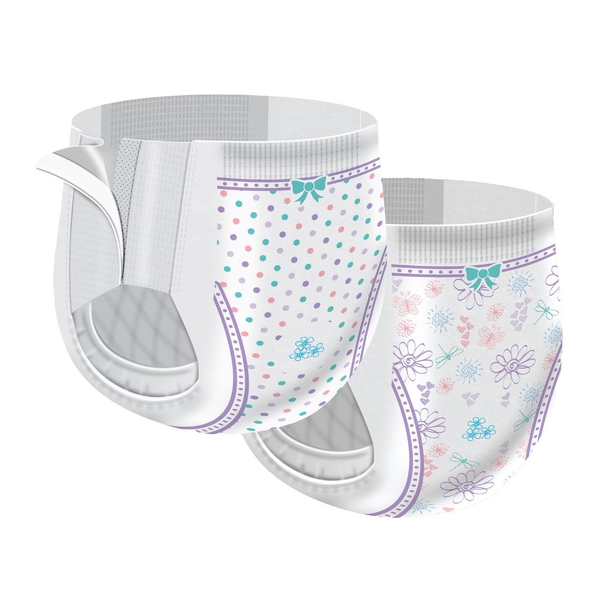 Female Toddler Training Pants Cutie Pants Size 4T to 5T Disposable Heavy Absorbency