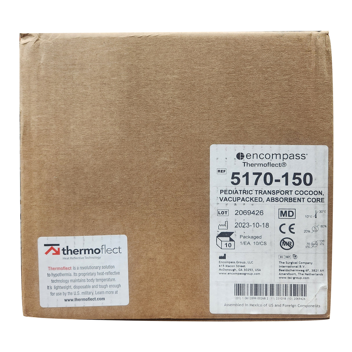 Hypothermia Transport Blanket Thermoflect Thermoflect Fabric