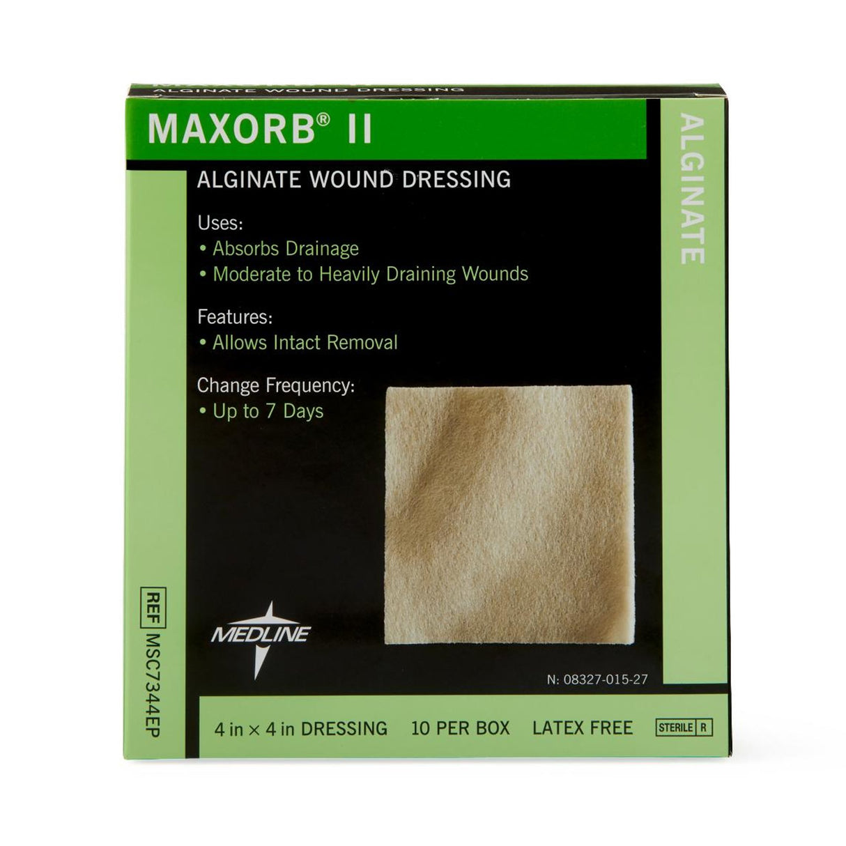 Alginate Dressing Maxorb II 4 X 4 Inch Square