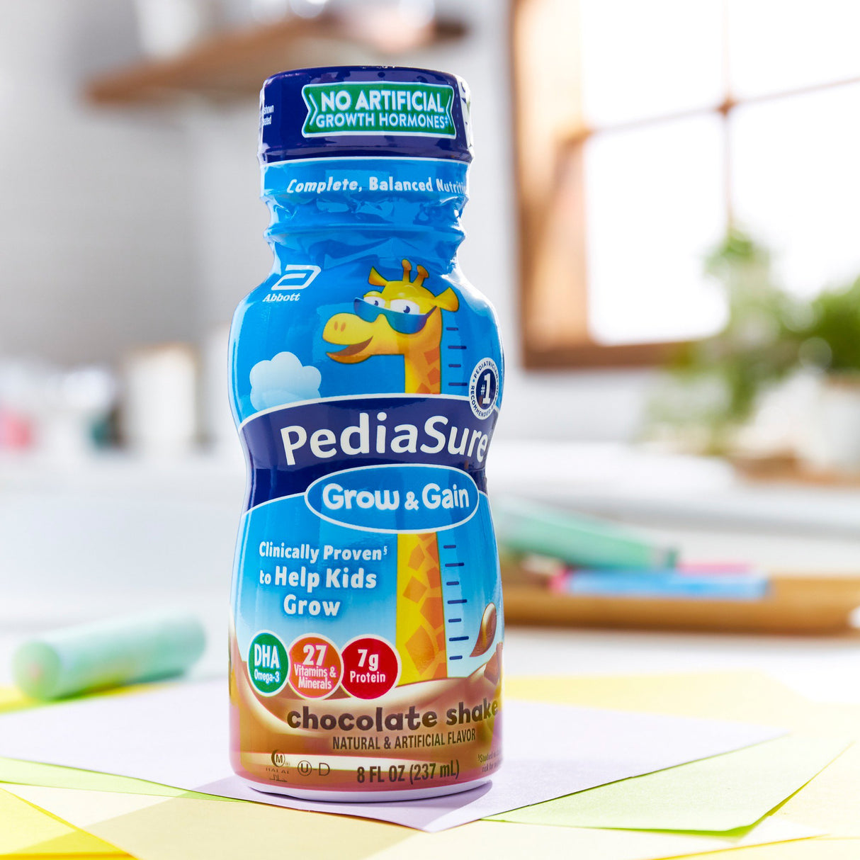 Pediatric Oral Supplement PediaSure Grow & Gain Shake Chocolate Flavor 8 oz. Bottle Liquid Calories