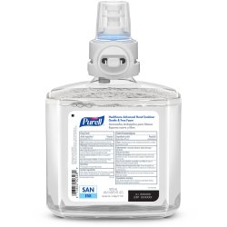 Hand Sanitizer Purell Healthcare Advanced Gentle & Free 1,200 mL Ethyl Alcohol Foaming Dispenser Refill Bottle