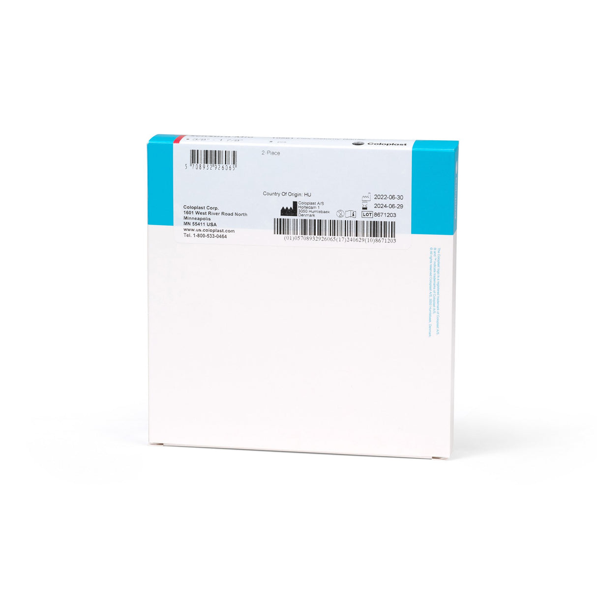 Ostomy Barrier SenSura Mio Flex Trim to Fit, Extended Wear Elastic Adhesive 50 mm Flange Red Code System 3/8 to 1-7/8 Inch Opening