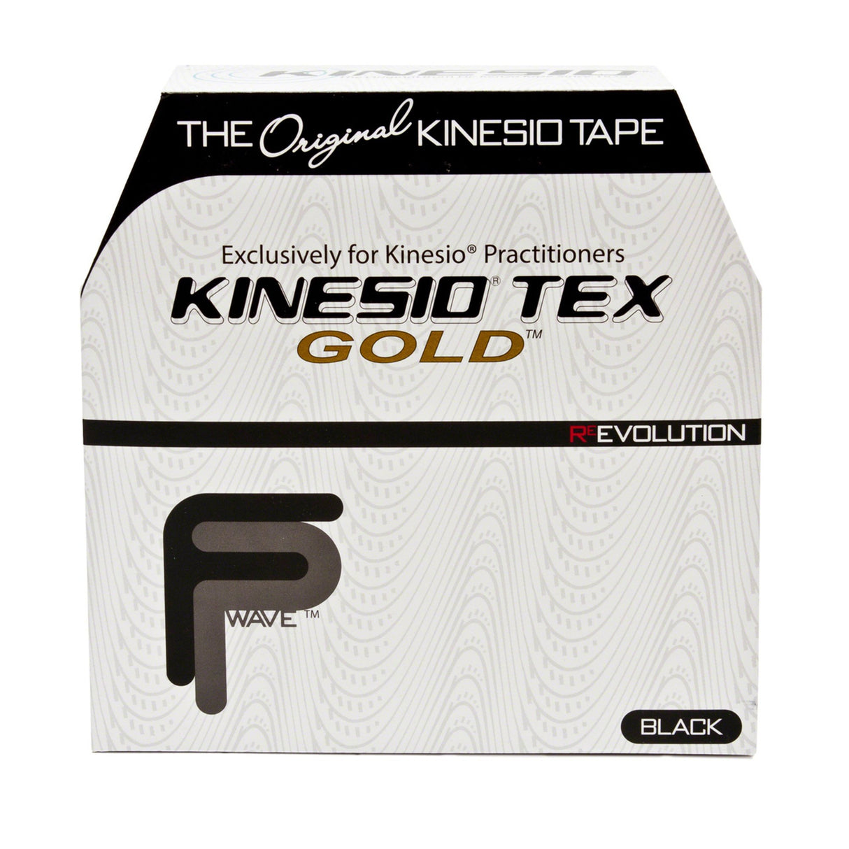 Kinesiology Tape Kinesio Tex Gold FP Black 2 Inch X 34 Yard Cotton NonSterile