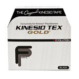Kinesiology Tape Kinesio Tex Gold FP Black 2 Inch X 34 Yard Cotton NonSterile