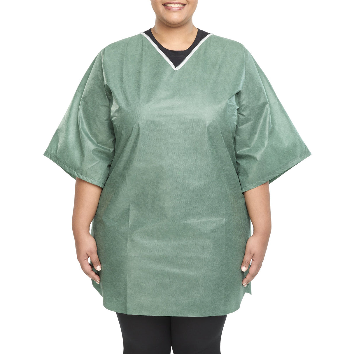 Scrub Shirt 3X-Large Green Without Pockets Short Sleeve Unisex
