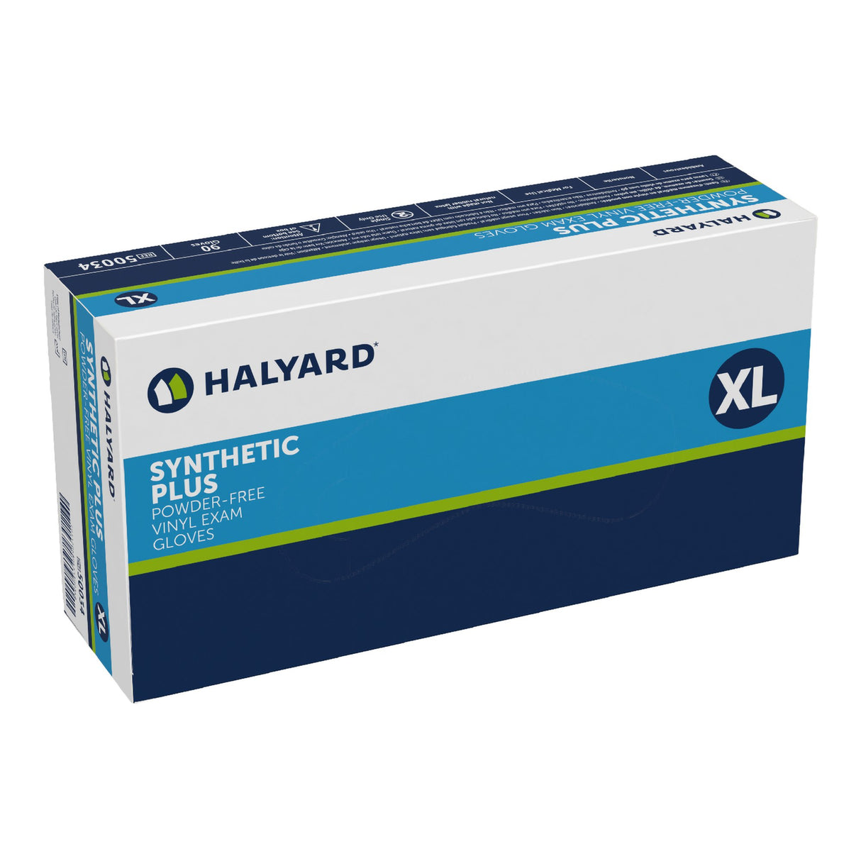 Exam Glove Halyard X-Large NonSterile Vinyl Standard Cuff Length Smooth White Not Rated