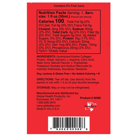 Oral Supplement LiquaCel Apple Flavor Liquid 1 oz. Individual Packet