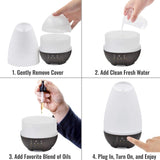 Essential Oil Humidifier Diffuser HealthSmart 500 mL Water Reservoir