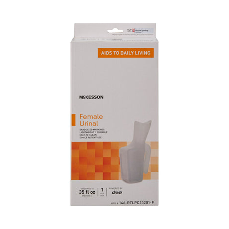 Female Urinal McKesson 32 oz. / 946 mL Without Closure Single Patient Use