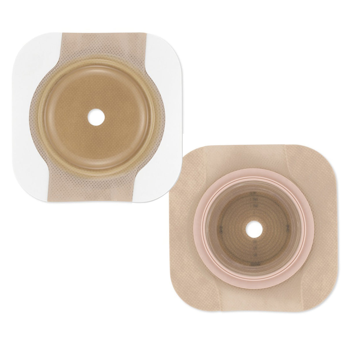 Ostomy Barrier New Image CeraPlus Precut, Extended Wear Adhesive Tape Borders 44 mm Flange Green Code System 1 Inch Opening