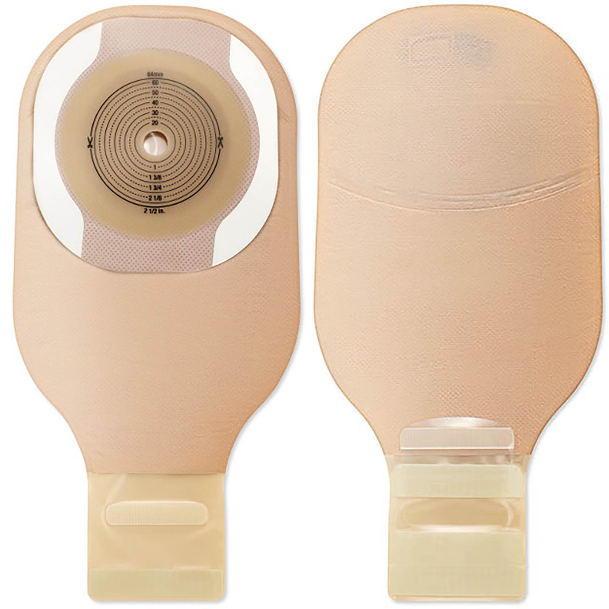 Ostomy Pouch Premier One-Piece System 12 Inch Length Flat, Trim to Fit 2-1/2 Inch Stoma Drainable