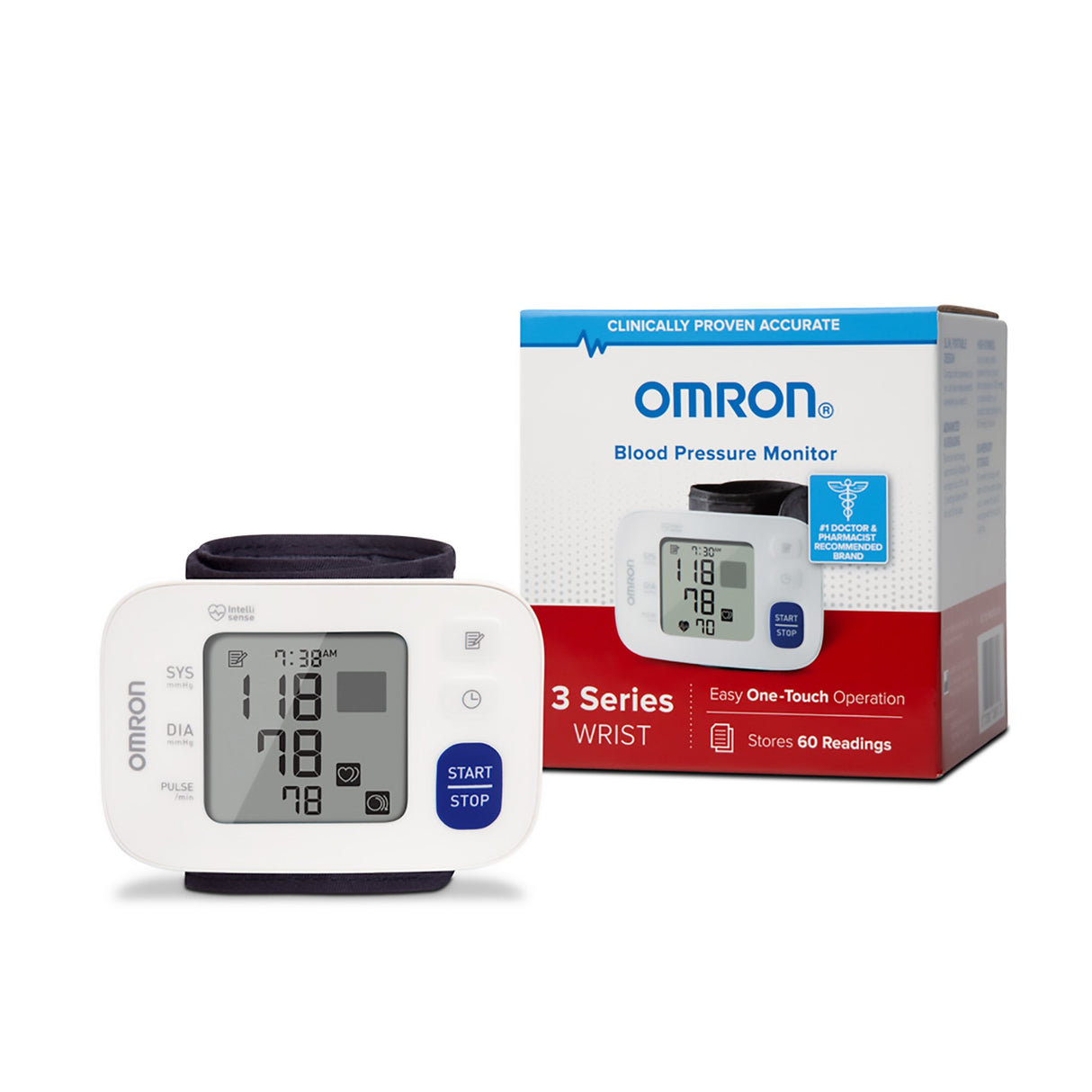 Home Automatic Digital Blood Pressure Monitor Omron3 Series Large Cuff Nylon Cuff 23 - 40 cm Wrist