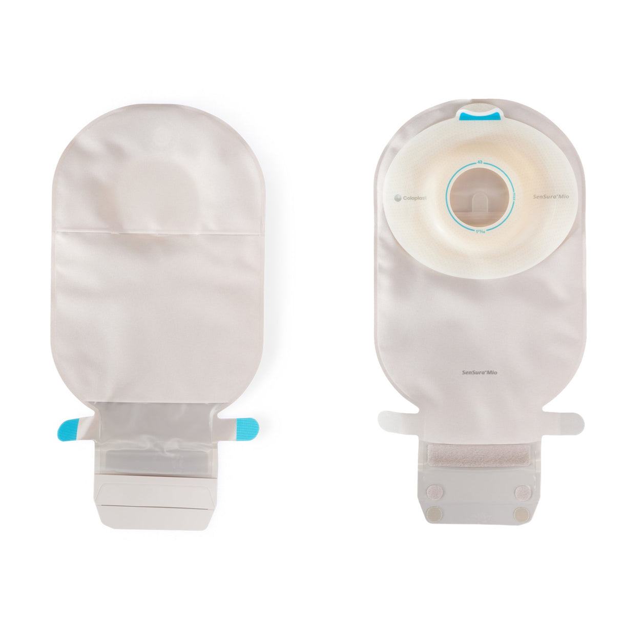 Ostomy Pouch SenSura Mio Convex One-Piece System 11 Inch Length, Maxi Convex Light, Pre-Cut 1-1/2 Inch Stoma Drainable
