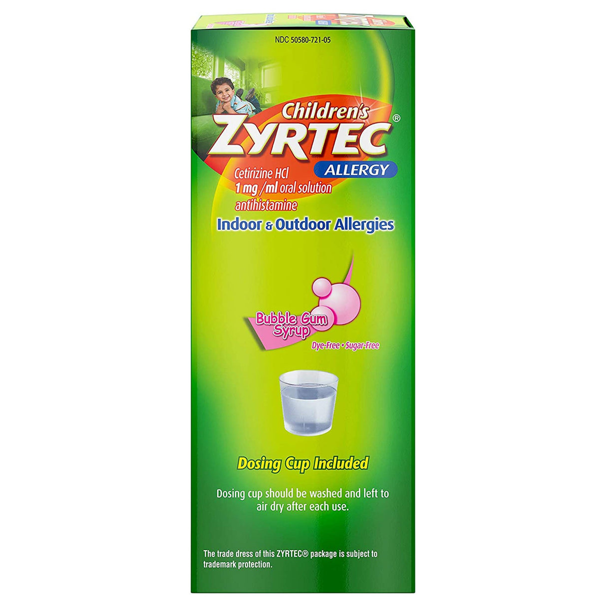 Children's Allergy Relief Children's Zyrtec 1 mg / 1 mL Strength Syrup 4 oz.