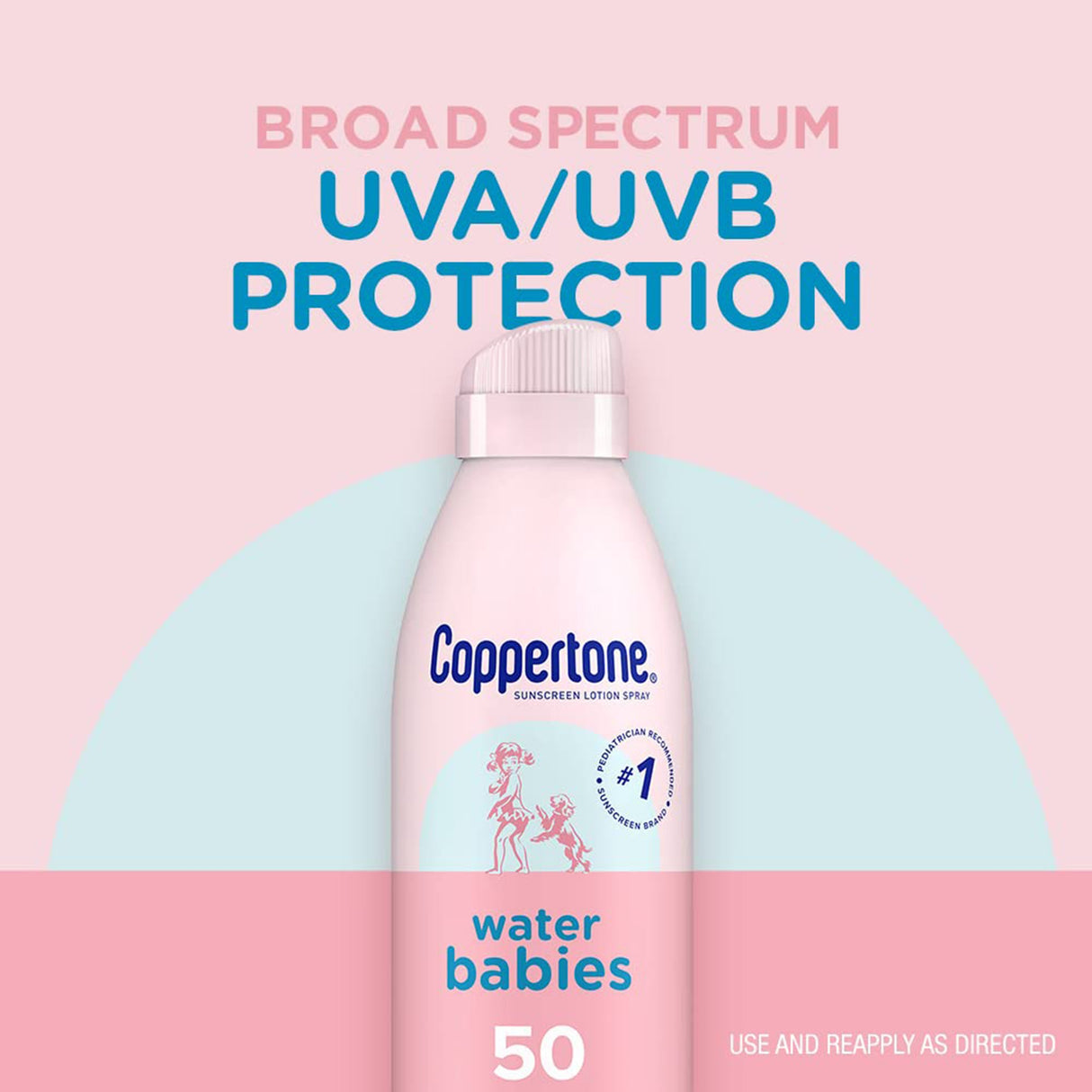Sunscreen Coppertone Water Babies SPF 50 Liquid 6 oz. Aerosol Can
