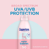 Sunscreen Coppertone Water Babies SPF 50 Liquid 6 oz. Aerosol Can