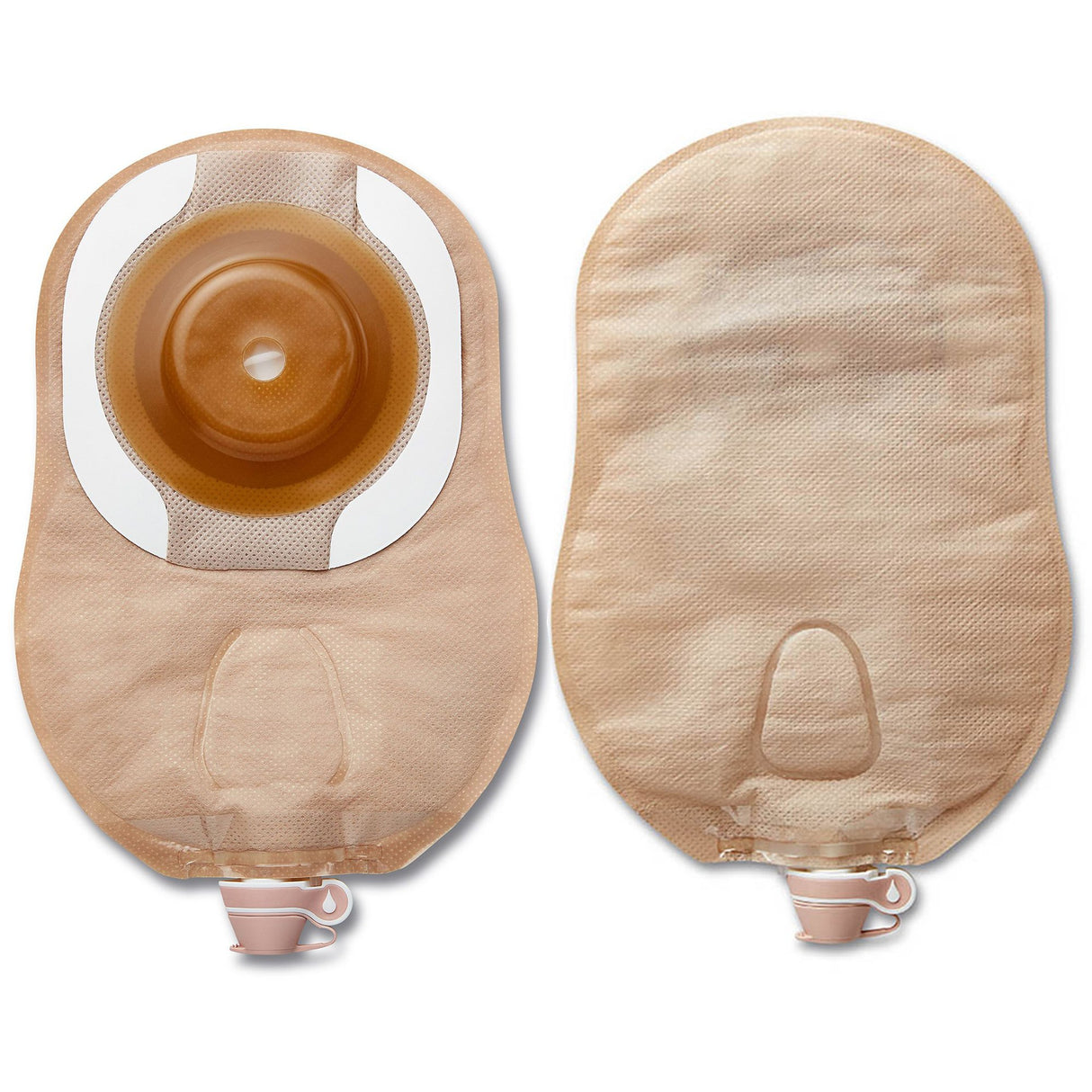 Urostomy Pouch Premier One-Piece System 9 Inch Length Flat, Pre-Cut 1 Inch Stoma Drainable