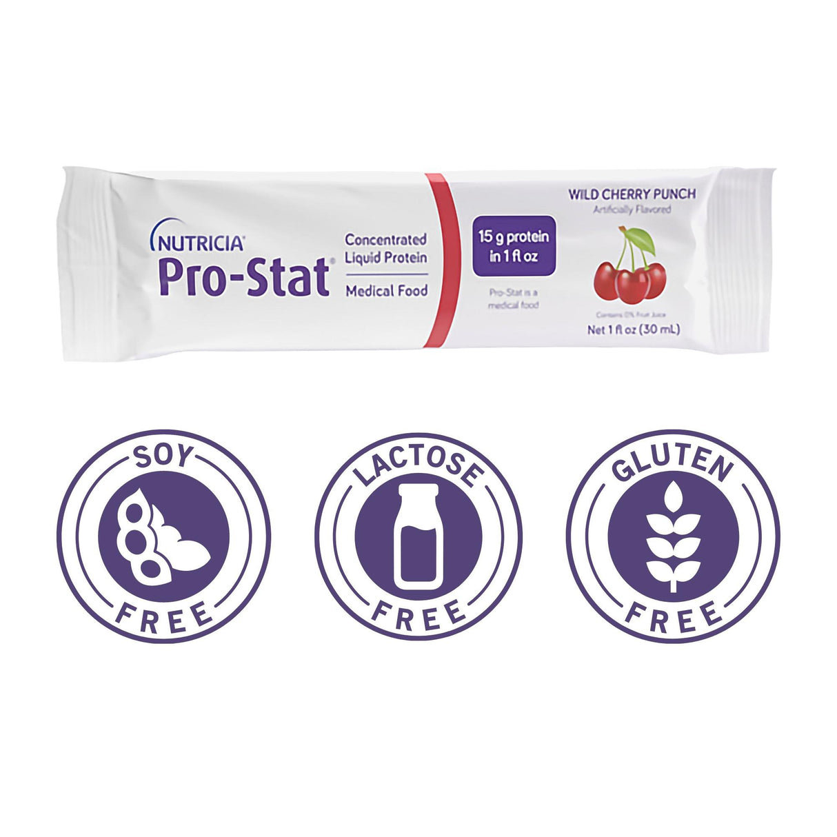 Oral Supplement Pro-Stat Wild Cherry Punch Flavor Liquid 1 oz. Individual Packet