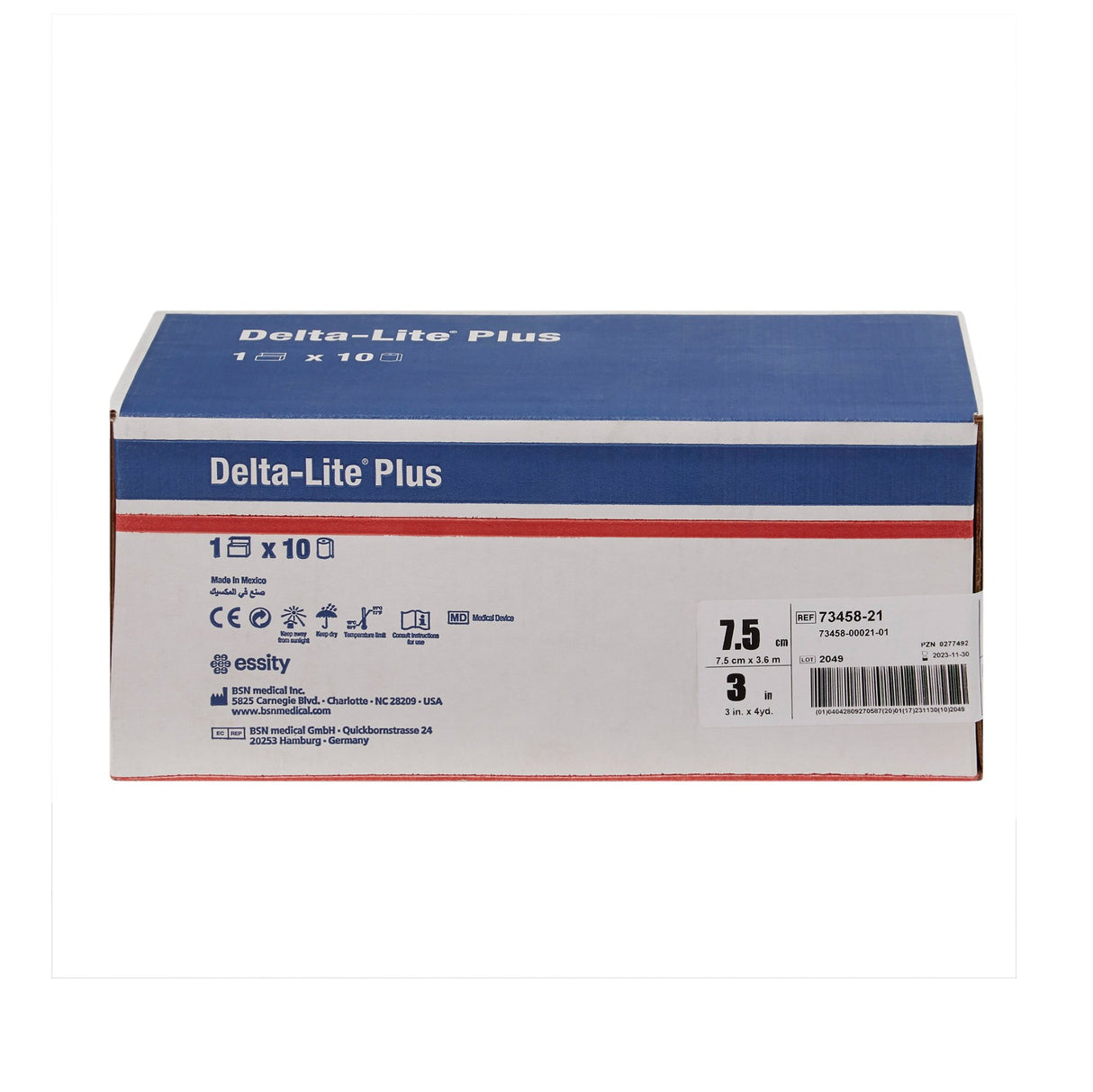 Cast Tape Delta-Lite Plus 3 Inch X 12 Foot Fiberglass / Resin Deep Blue