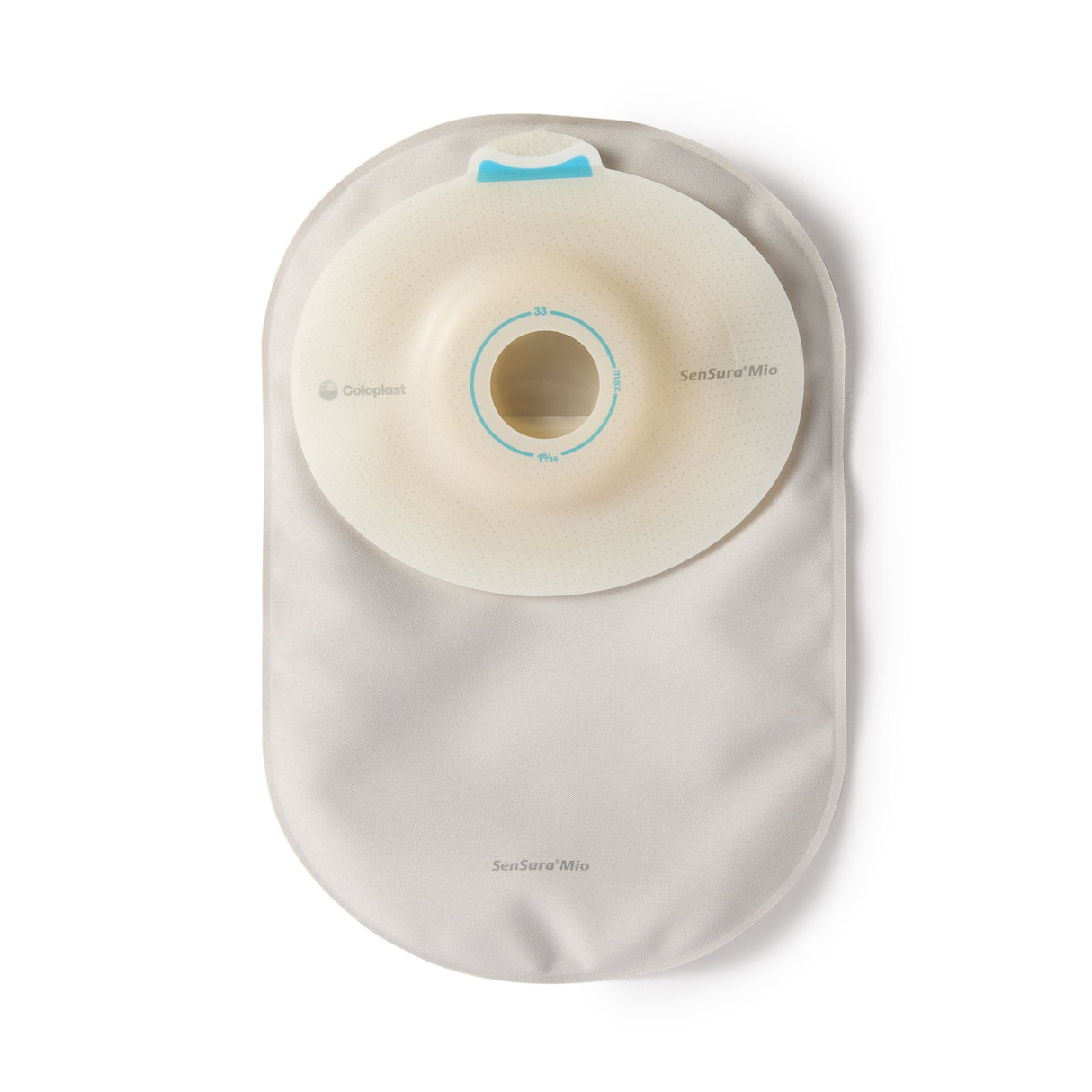 Ostomy Pouch SenSura Mio Convex One-Piece System 8-1/4 Inch Length, Maxi Soft Convex, Pre-Cut 1 Inch Stoma Closed End