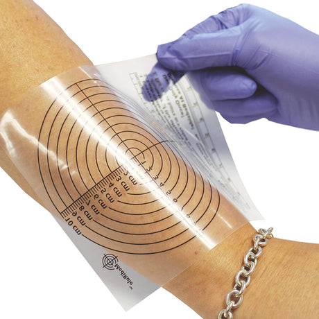 Wound Measuring Device Briggs MediRule 4-1/2 X 6 Inch Plastic