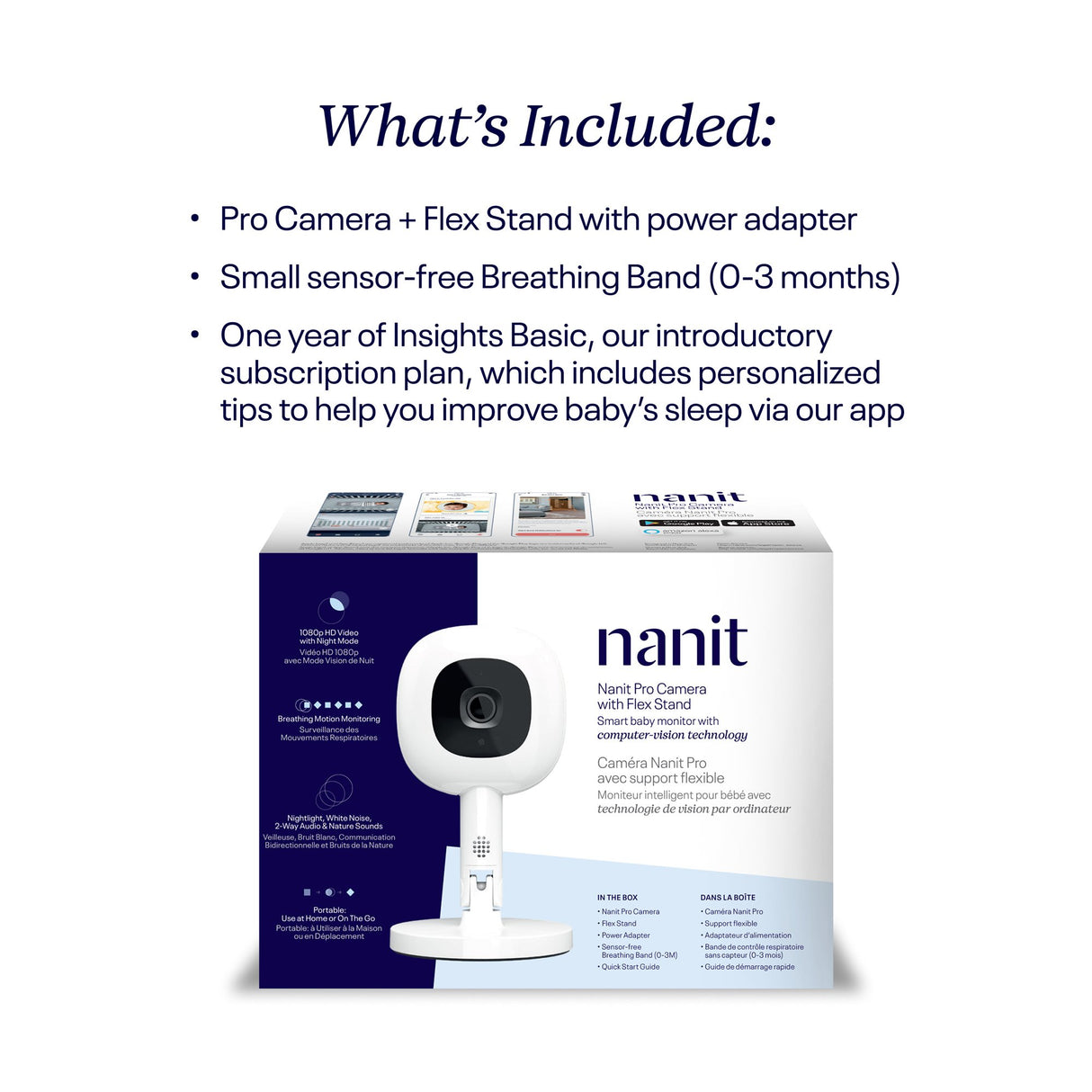 Baby Monitor with Flex Stand Nanit Pro Smart