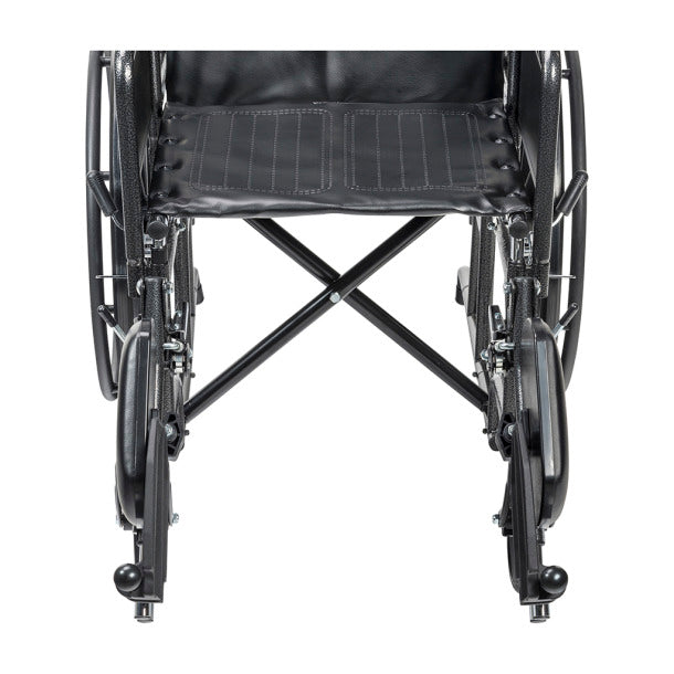 Silla de ruedas Silver Sport totalmente reclinable, brazos completos, asiento de 18"
