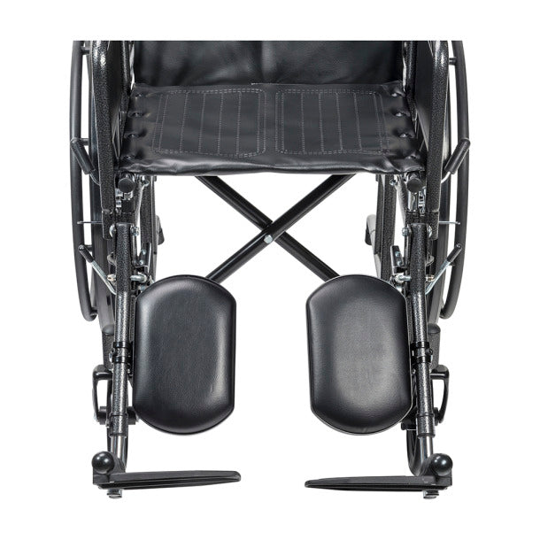 Silla de ruedas Silver Sport totalmente reclinable, brazos completos, asiento de 18"