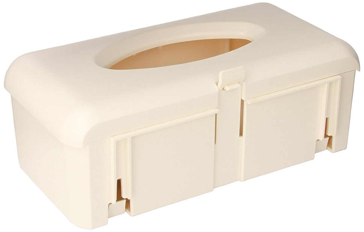 Glove Box Holder BD Horizontal Mounted 1-Box Capacity Ivory 4-1/4 X 7 X 12 Inch Plastic
