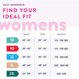 Female Adult Absorbent Underwear Prevail Daily Underwear Pull On with Tear Away Seams Large Disposable Heavy Absorbency