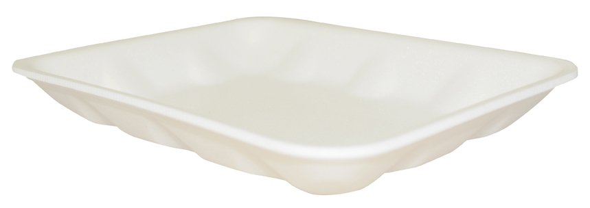 Food Service Tray Novipax 0.63 X 5-3/4 X 8-1/4 Inch White Foam
